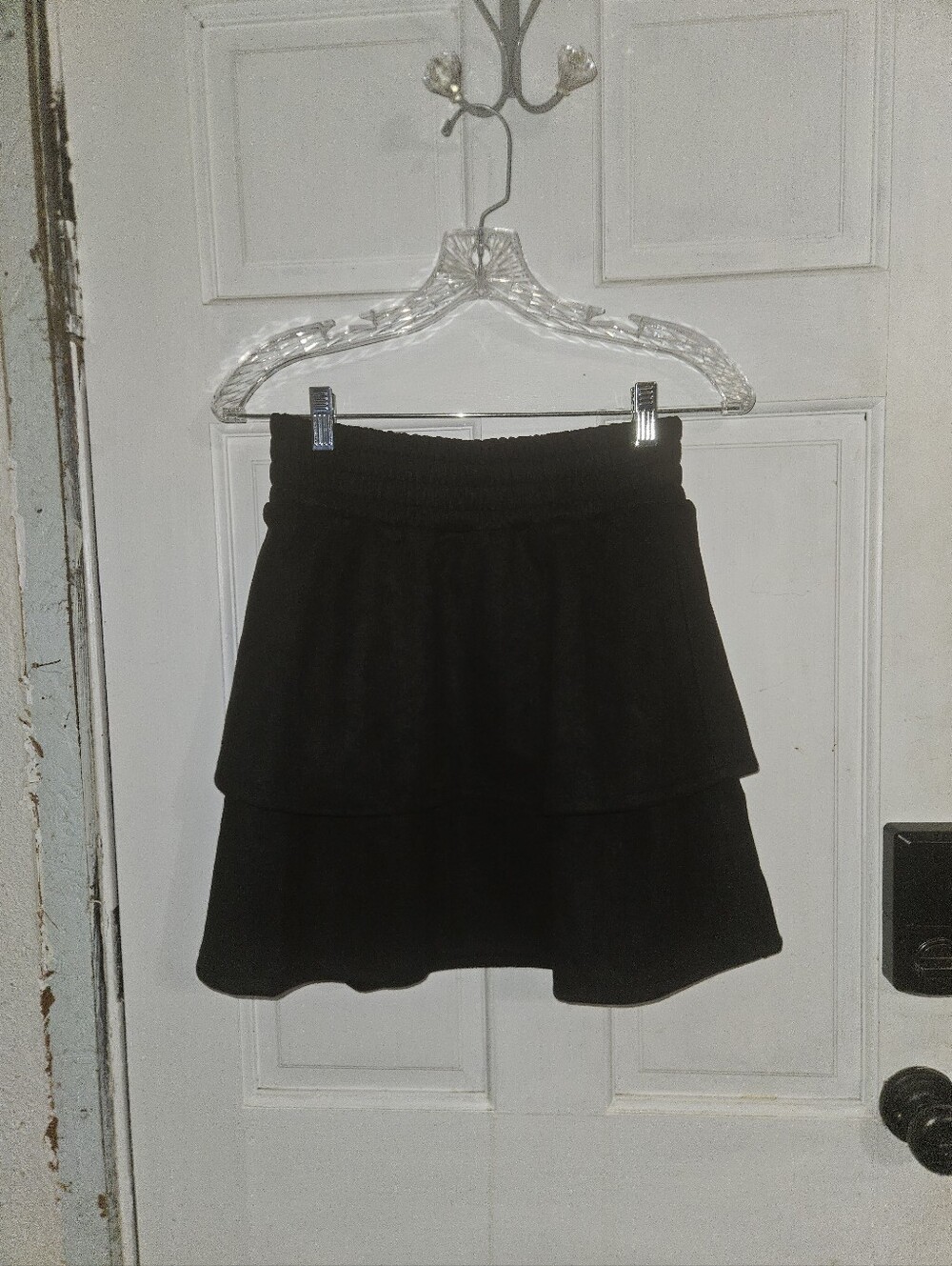 THML Faux Suede Tiered Skirt..small